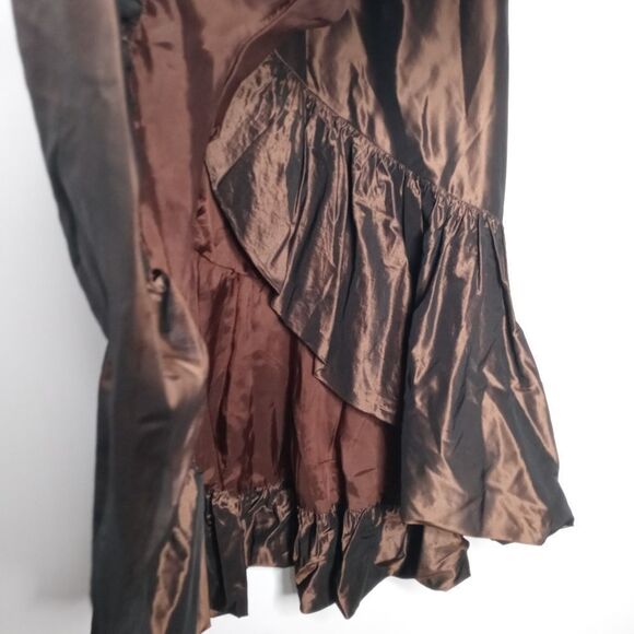 Rickie Freeman for teri jon silk skirt size 4 - Picture 4 of 7